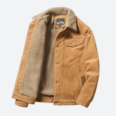 Zeitlose Cordjacke mit modernem Design für Männer