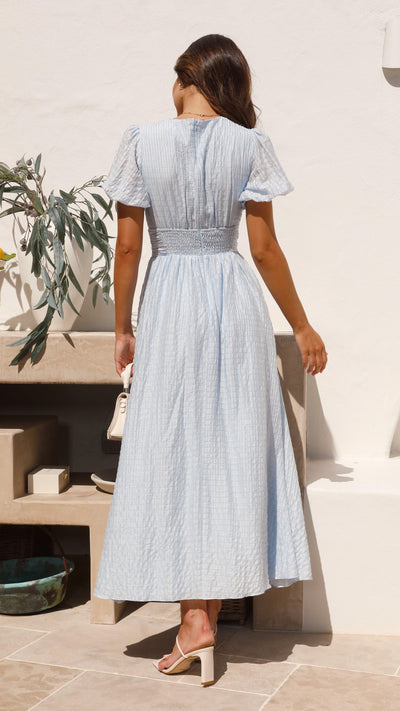Fließendes langes Kleid für Frauen mit Knopfleiste vorne