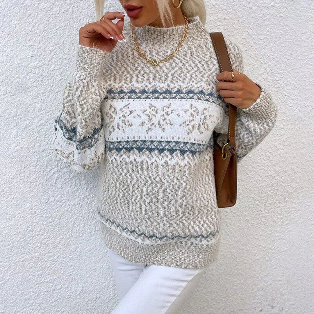 Strickpullover mit Rollkragen - Lalezka