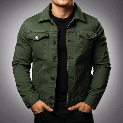 Schlanke Jeansjacke für Männer