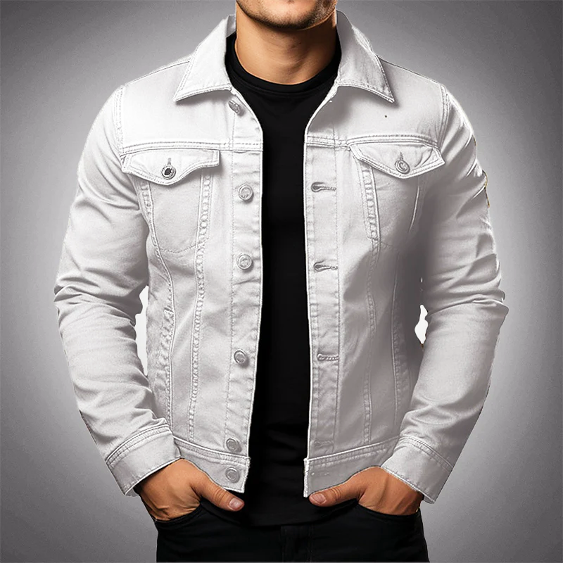 Schlanke Jeansjacke für Männer