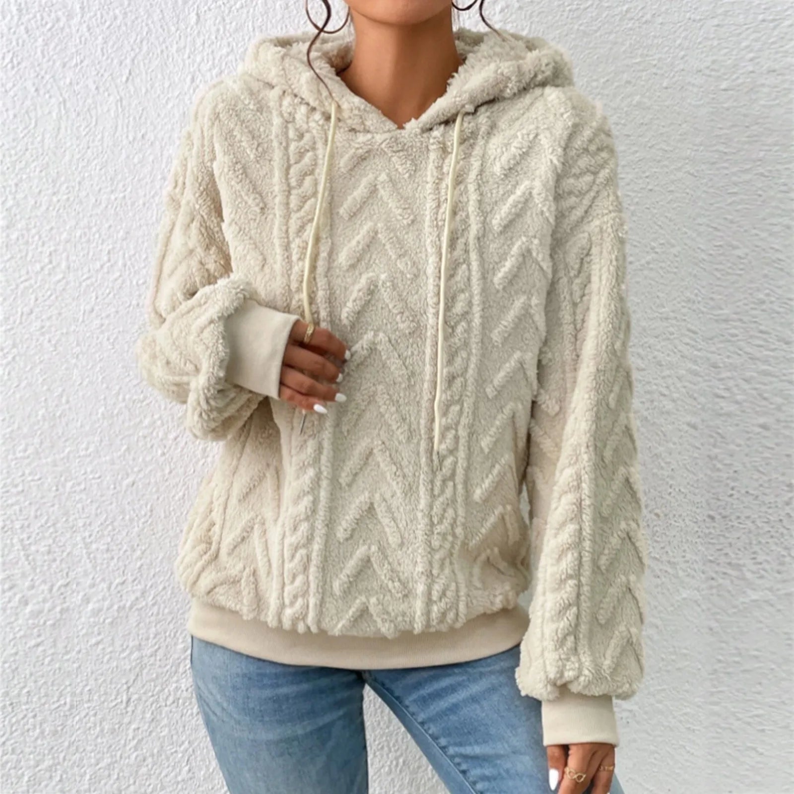 Bequemer Herbst-Kapuzenpullover