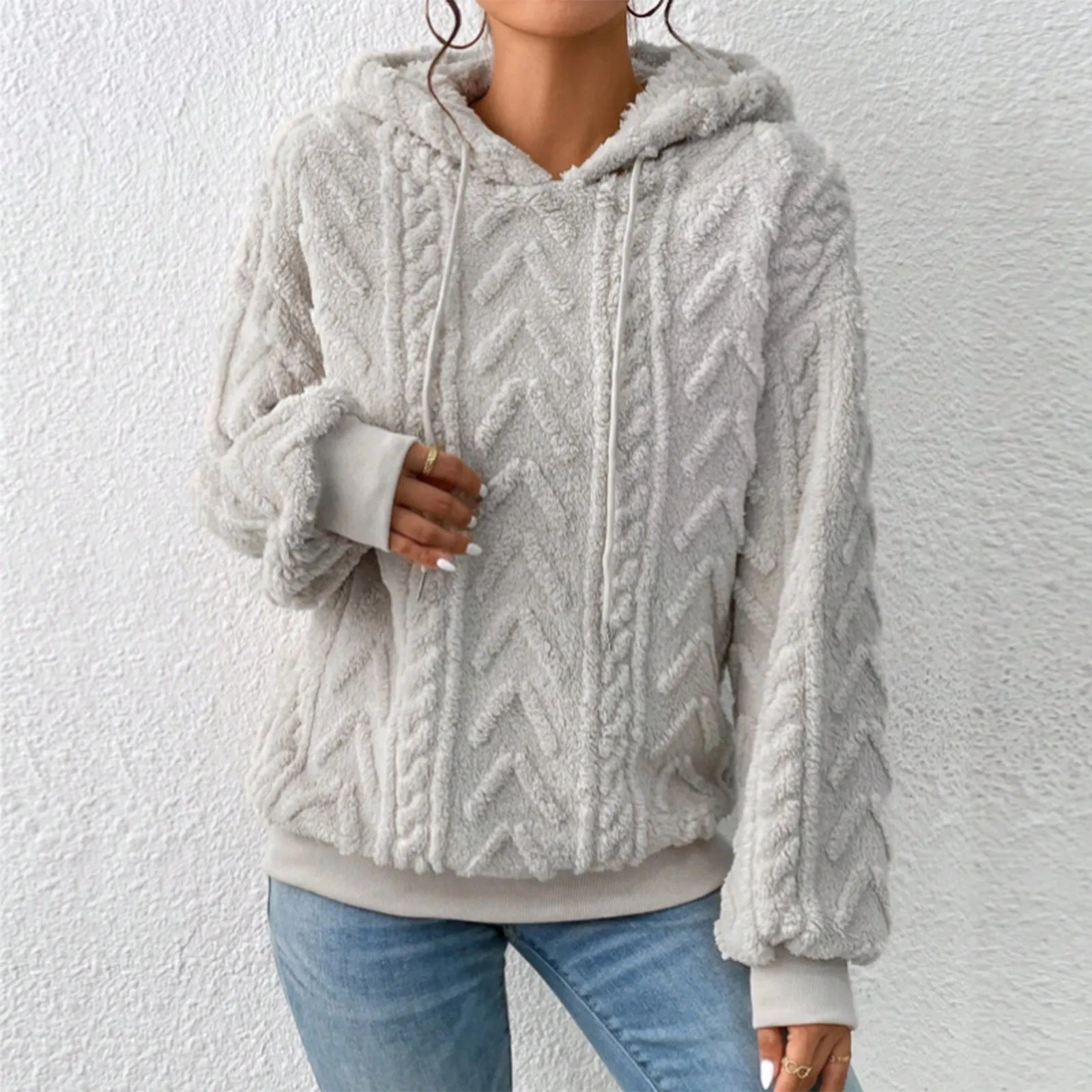 Bequemer Herbst-Kapuzenpullover