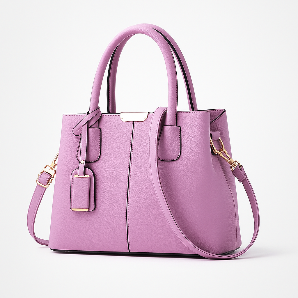 Violet shoulder bag for women