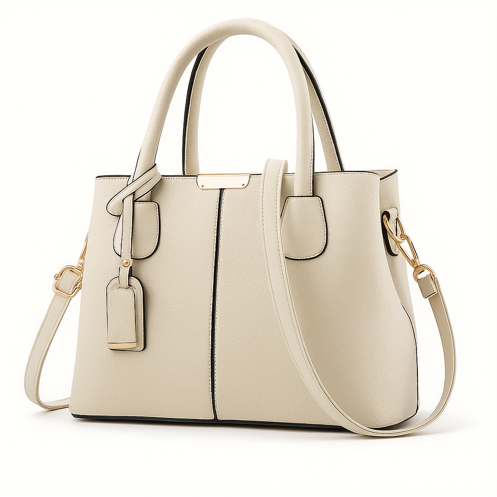 White shoulder bag for women
