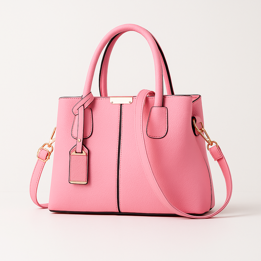 Pink shoulder bag for women