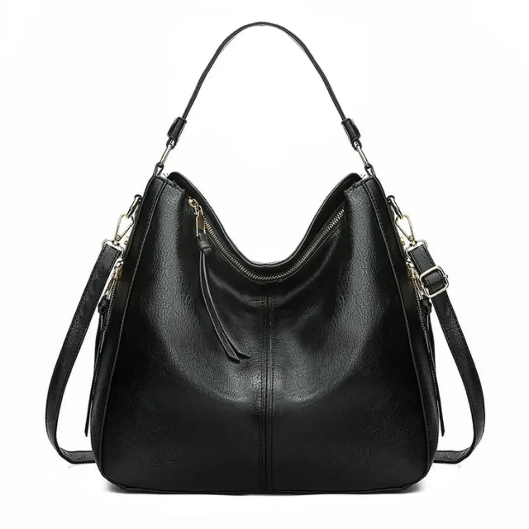 Elegante Handtasche Damen Schwarz – Geräumige Tasche Frida