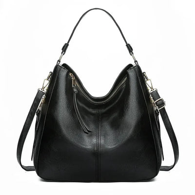 Elegante Handtasche Damen Schwarz – Geräumige Tasche Frida