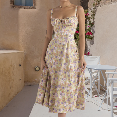 MAIKE - Elegantes Midi-Sommerkleid
