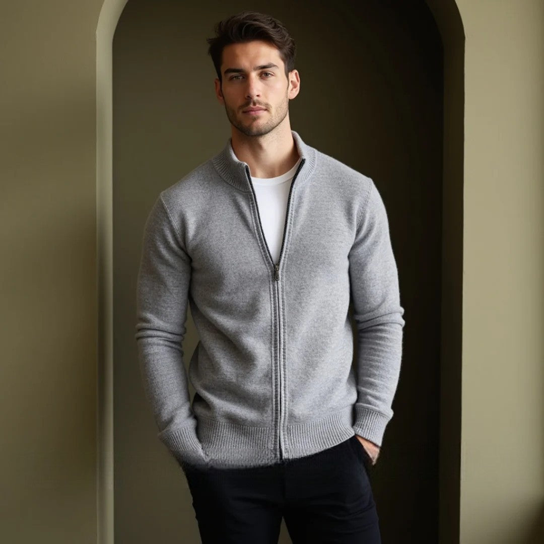 Klassische Strickjacke aus Wolle für Männer