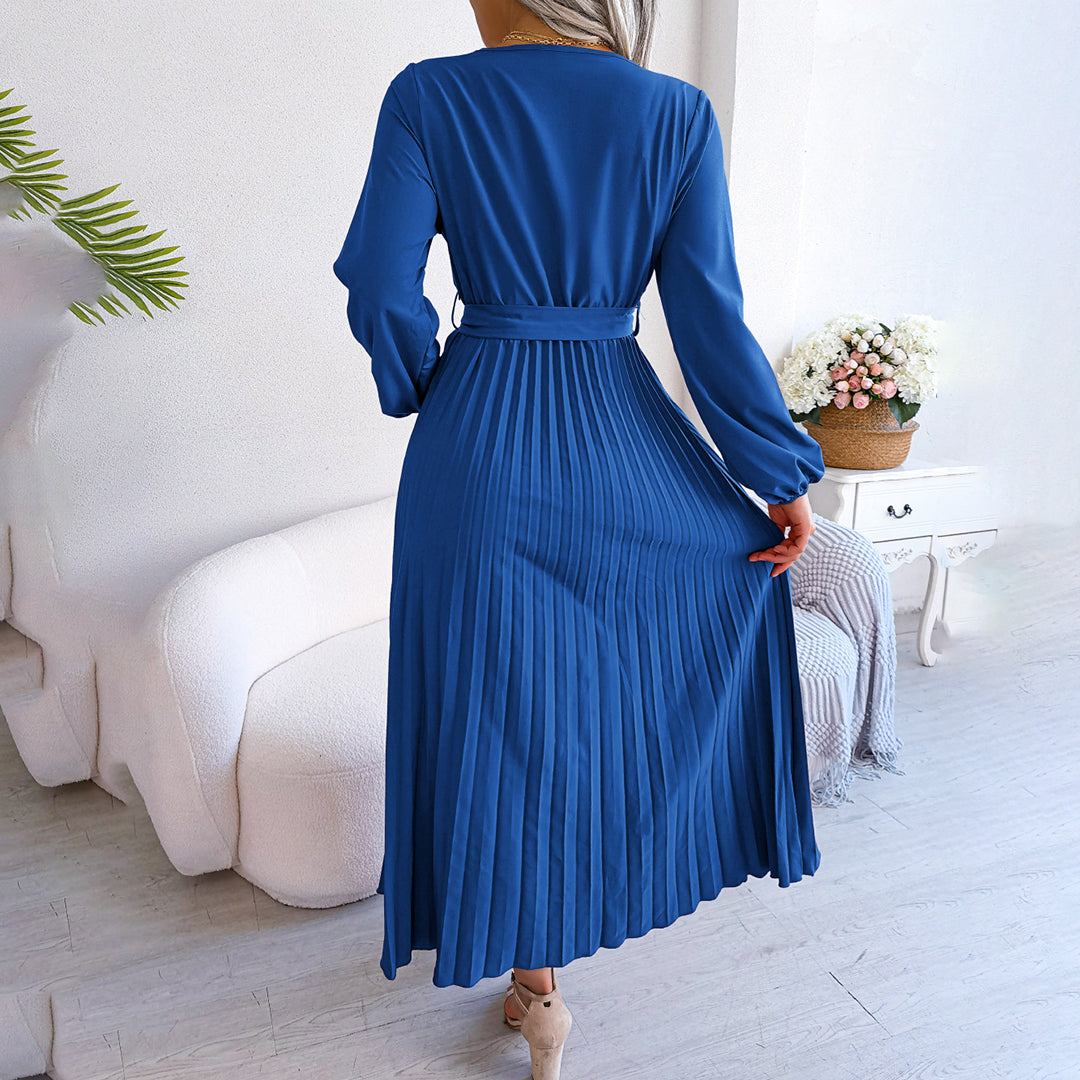 MONIQUE - Elegantes, plissiertes Sommerkleid