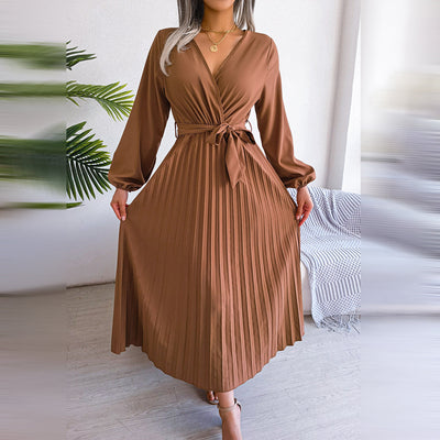 MONIQUE - Elegantes, plissiertes Sommerkleid
