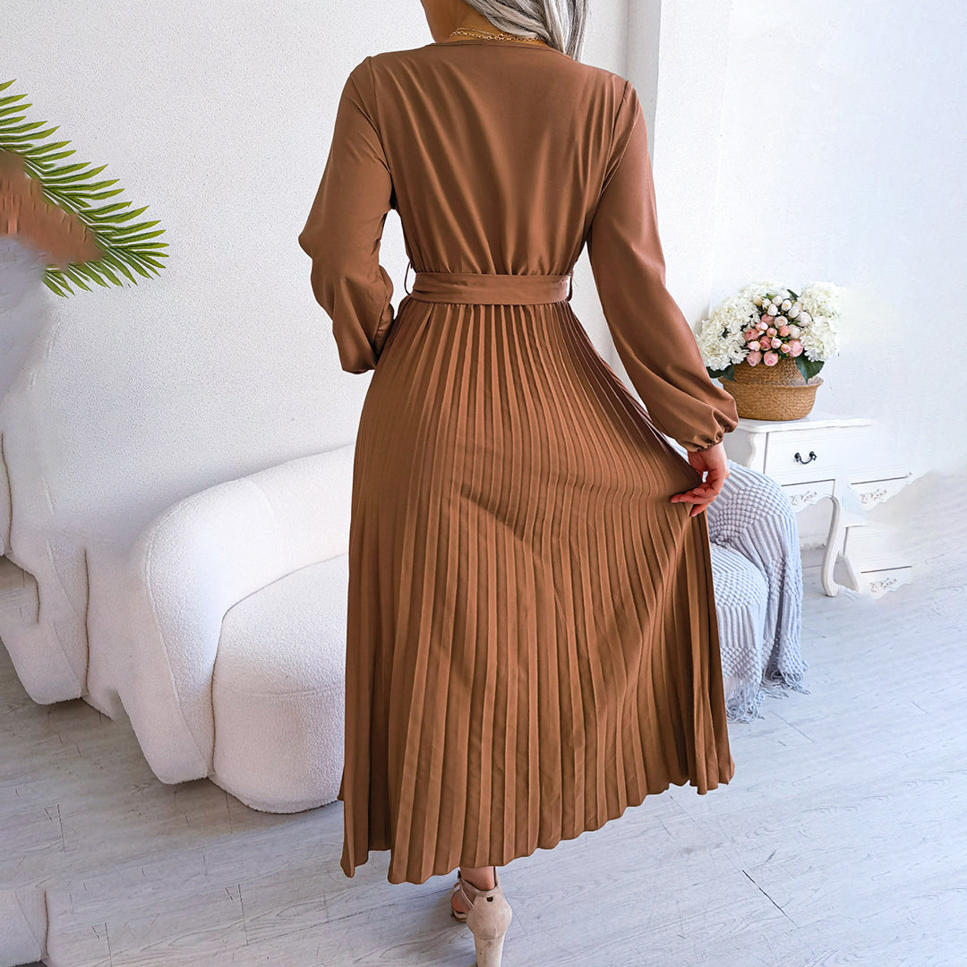 MONIQUE - Elegantes, plissiertes Sommerkleid