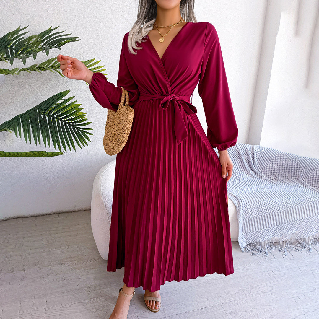MONIQUE - Elegantes, plissiertes Sommerkleid