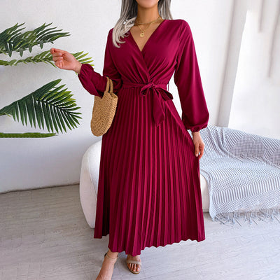 MONIQUE - Elegantes, plissiertes Sommerkleid