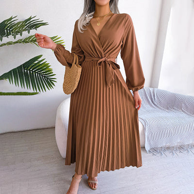 MONIQUE - Elegantes, plissiertes Sommerkleid