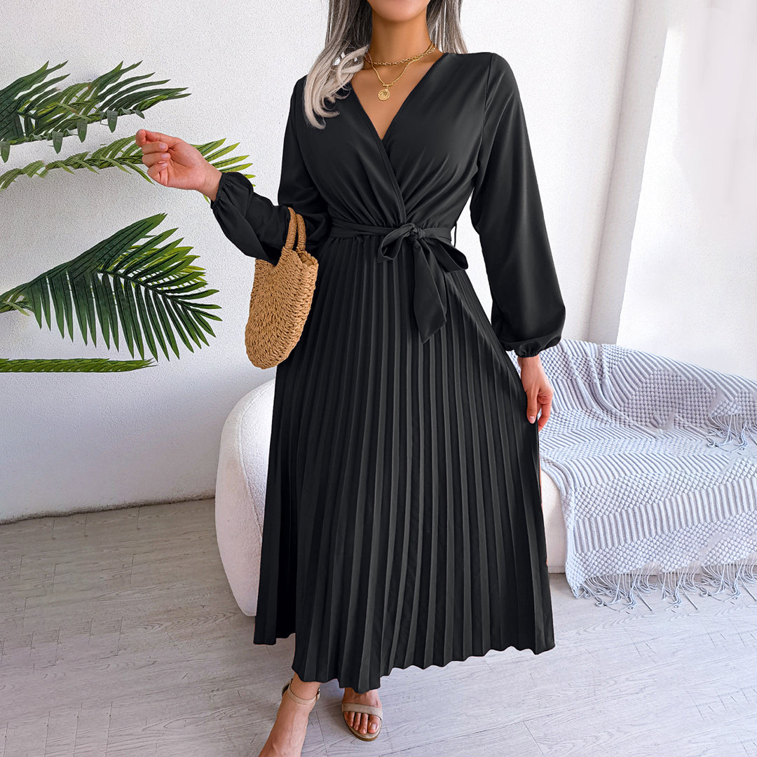 MONIQUE - Elegantes, plissiertes Sommerkleid