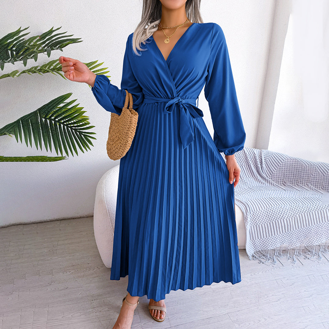 MONIQUE - Elegantes, plissiertes Sommerkleid