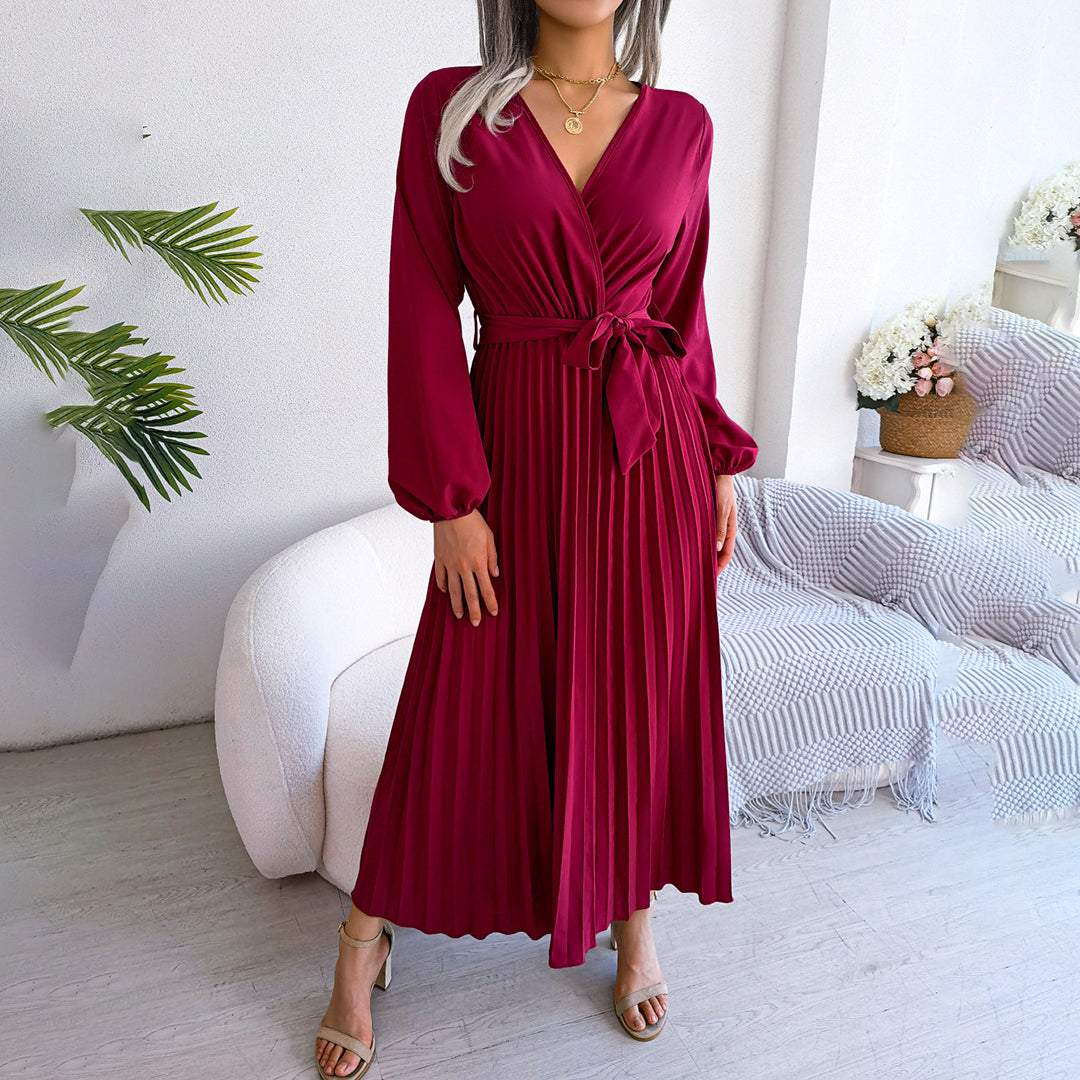 MONIQUE - Elegantes, plissiertes Sommerkleid