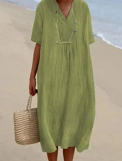 Malina - Luftiges sommerkleid im boho-stil leichtigkeit & komfort