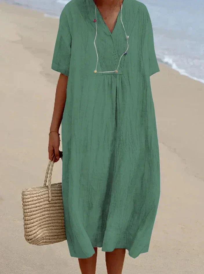 Malina - Luftiges sommerkleid im boho-stil leichtigkeit & komfort