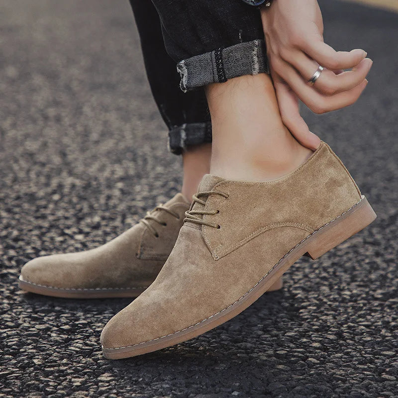 Herren-Anzugschuhe aus Wildleder Elegante und stilvolle Schuhe