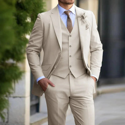 Brecken Eleganter 3-teiliger Anzug für Herren - zeitlose Raffinesse für jeden Anlass
