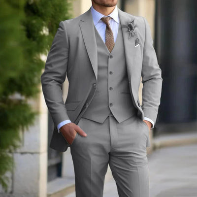 Brecken Eleganter 3-teiliger Anzug für Herren - zeitlose Raffinesse für jeden Anlass
