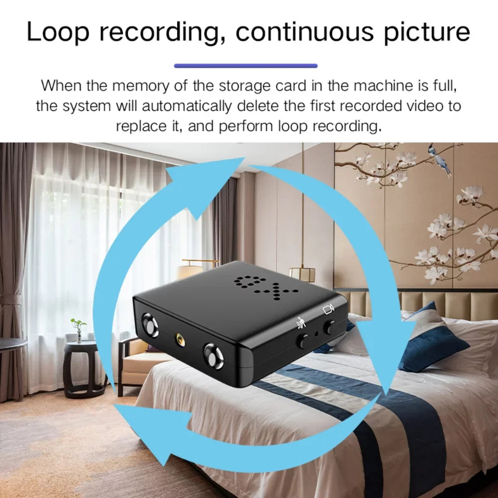 Micro HD Kamera mit WiFi und Audio - Kompakte Sicherheitskamera mit Nachtsicht