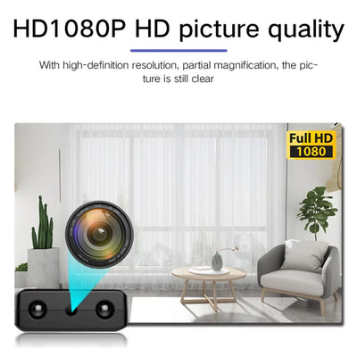 Micro HD Kamera mit WiFi und Audio - Kompakte Sicherheitskamera mit Nachtsicht