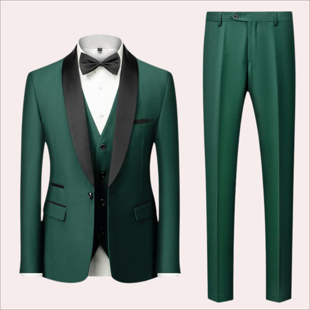 Zweiteiliger formeller Anzug für Männer - Blazer und Hose in schmaler Passform