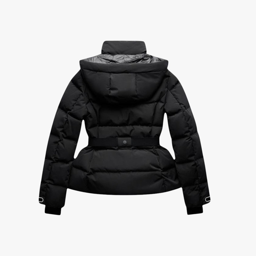 Wasserabweisende Pufferjacke mit Gürtel für Damen