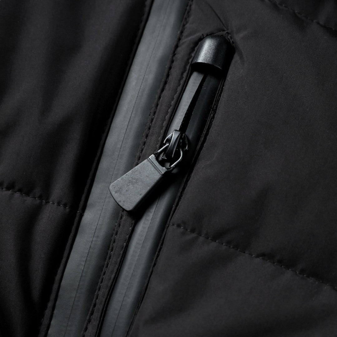 Wasserabweisende Pufferjacke mit Gürtel für Damen