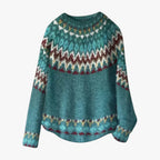 Eliza | Damen Strickpullover im norwegischen Stil aus Wollstrick
