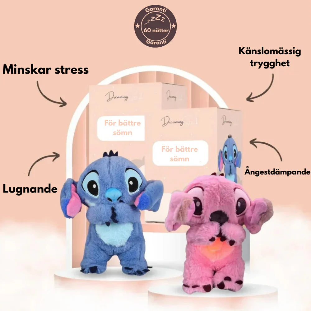 Trendiger Koala und Stitch mit beruhigendem Atem und Musik