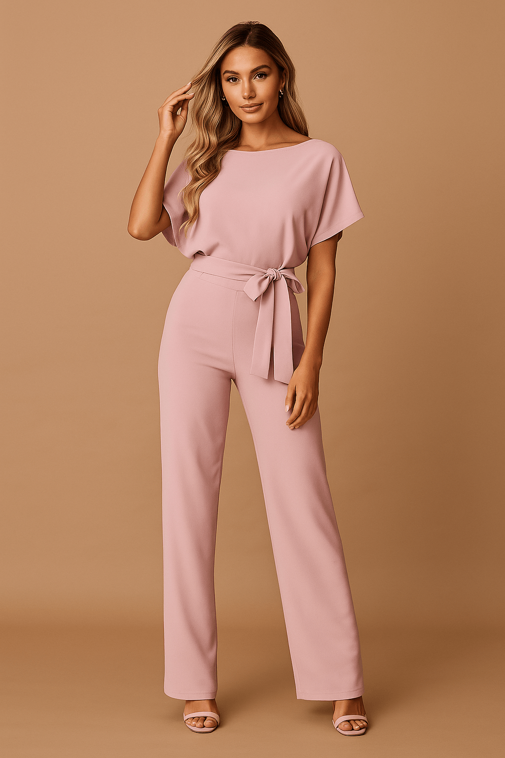 Mira - Eleganter Jumpsuit für Frauen mit Bindegürtel