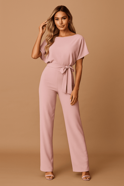 Mira - Eleganter Jumpsuit für Frauen mit Bindegürtel
