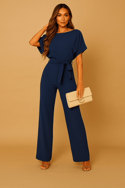 Mira - Eleganter Jumpsuit für Frauen mit Bindegürtel