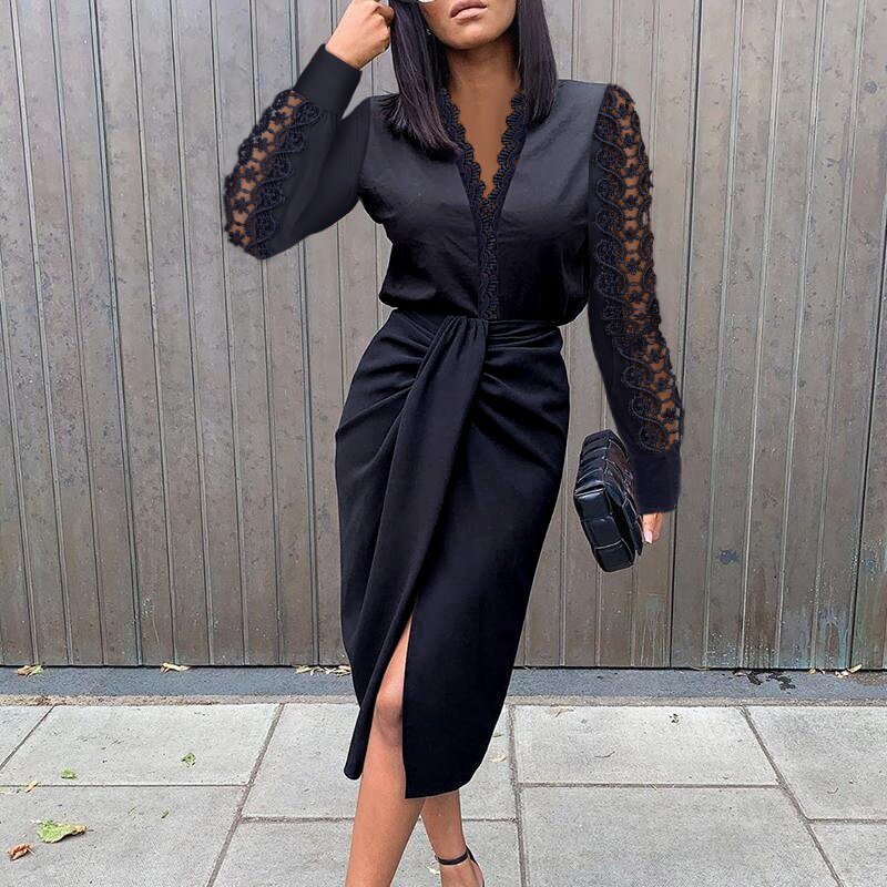 Wioletta - Elegantes bedrucktes Kleid für Frauen