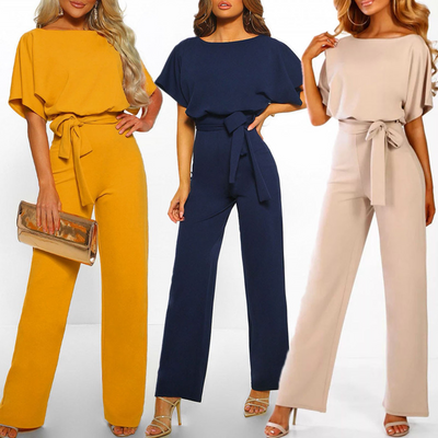 Lässiger Jumpsuit mit Gürtel für Frauen