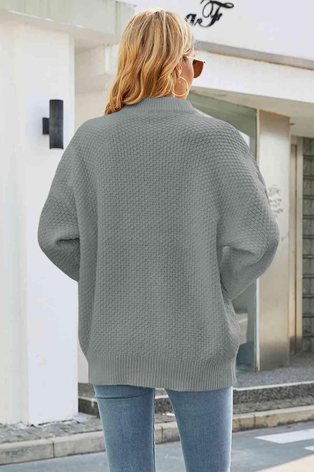 Morgane | Moderne locker sitzender Zopfpullover für Frauen