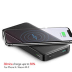 Kabellose Schnelllade-Powerbank - 10,000mAh Dual Output
