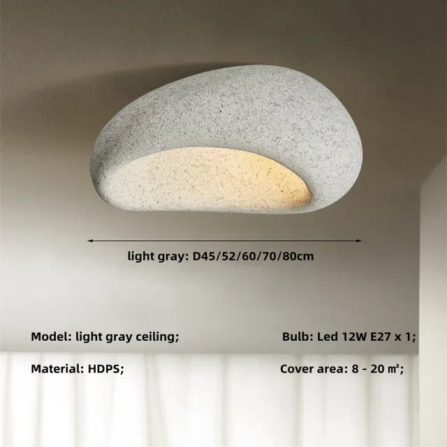 Taklampa Rustik Wabi Sabi-stil LED-lampa
