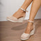 Elara - Flache Damensandalen mit Riemchen