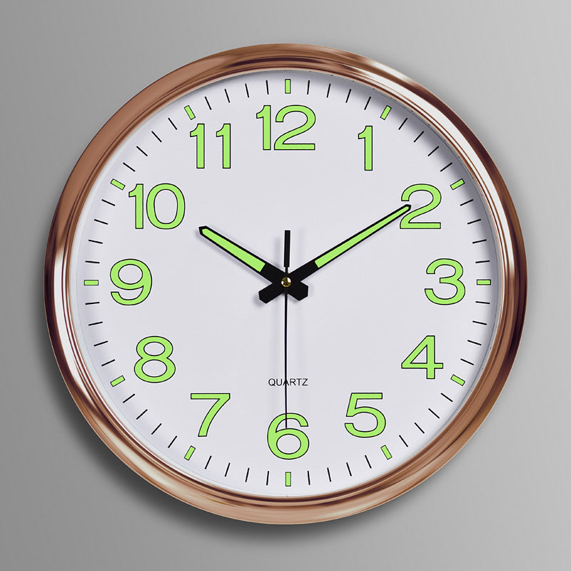 Stille Wanduhr mit Hintergrundbeleuchtung Minimalistisch