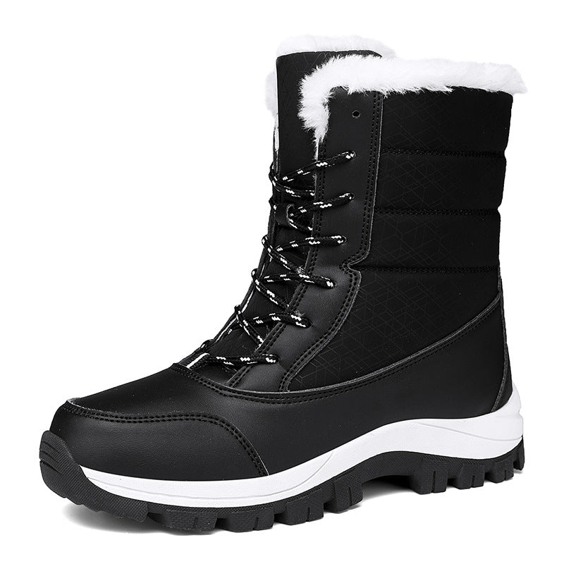 Wasserdichte Damen-Schneestiefel – isolierte Winterstiefel mit rutschfester Sohle