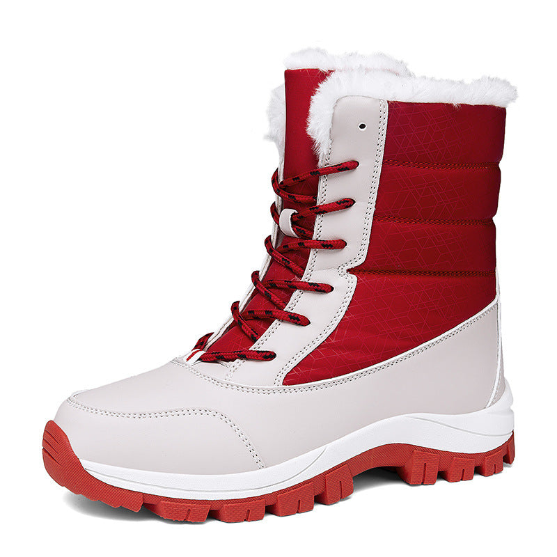 Wasserdichte Damen-Schneestiefel – isolierte Winterstiefel mit rutschfester Sohle