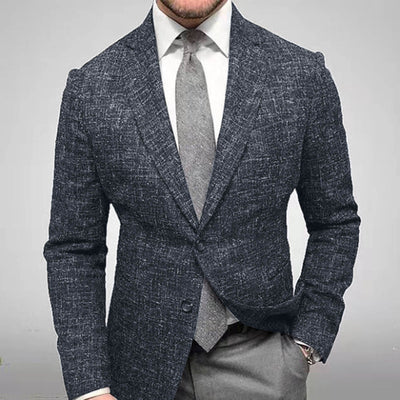 Eleganter natürliche Texturblazer für Männer