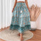 Revie | Boho Maxirock aus leichter Baumwollmischung