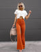 Isabelle Moreau | Bell Bottom Hosen mit Curved Fit